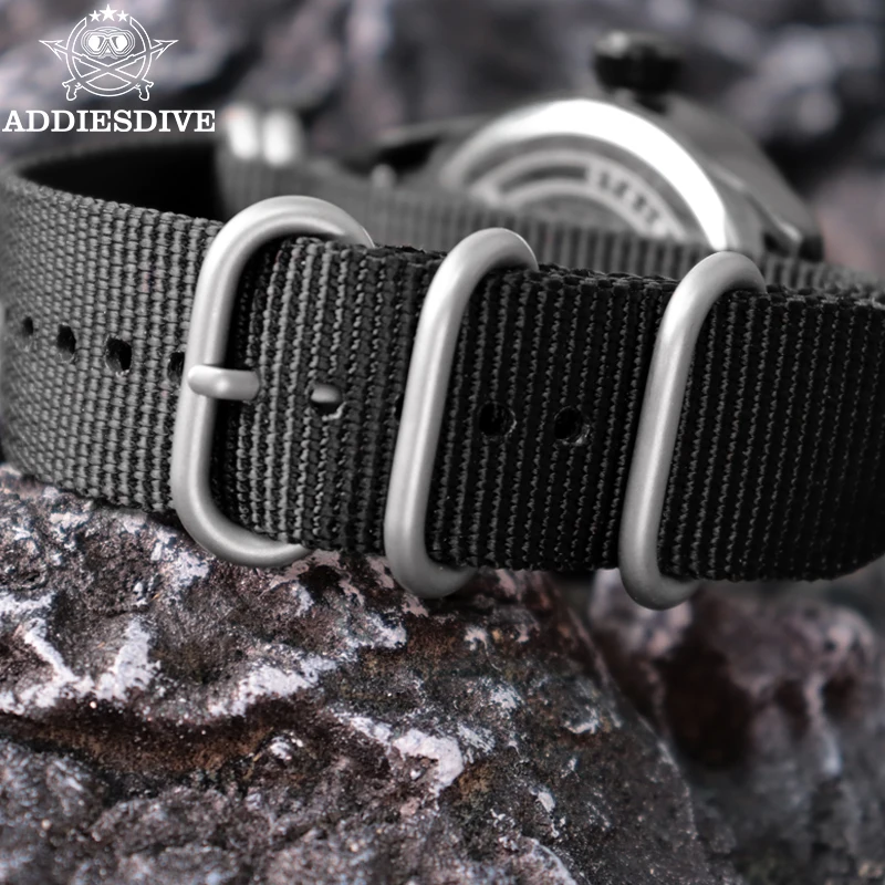 Addiesdive Fashion Casual Quartz 2115 Man Watch 5bar Waterproof Alloy 44mm Mineral Glass Nato Nylon Strap Watches For Man, Alina Gadgets