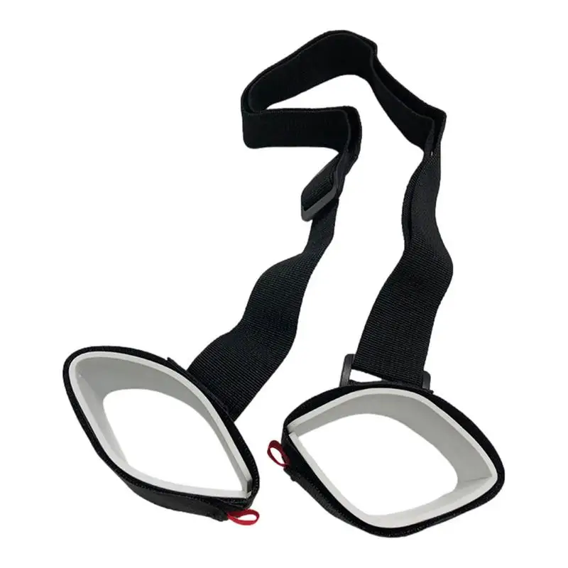 

Nylon Skiing Bags Adjustable Skiing Pole Shoulder Hand Carrier Lash Handle Straps Porter Hook Loop Protecting For Ski Snowboard