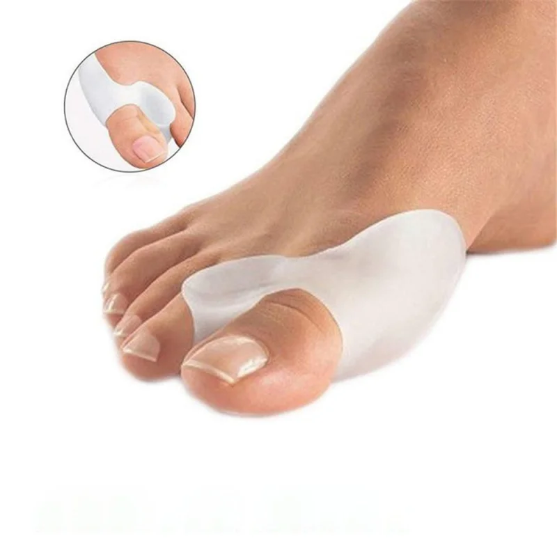 Silicone Ga Thumb Corrector Bunion Foot Toe Hallux Valgus Protector Separator Finger Straightener Adjuster Foot Care Tool 2PCS