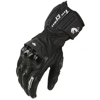 Gants de moto en cuir véritable, gants de course, noir, blanc, rouge, vélo de route, équipe de course, été, hiver 5