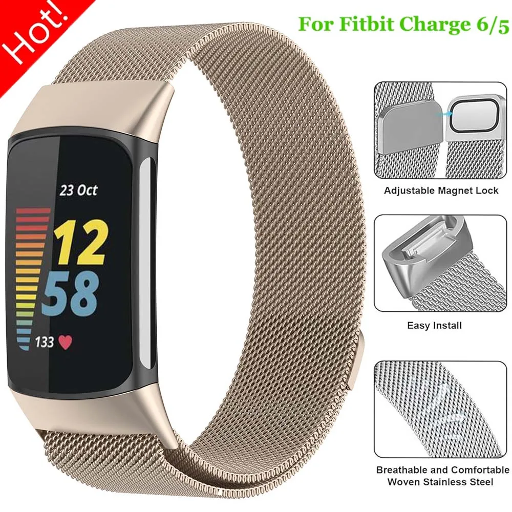 Enhanced Stainless Steel Magnetic Milanese Loop Band Replacement - Premium Wristband Strap