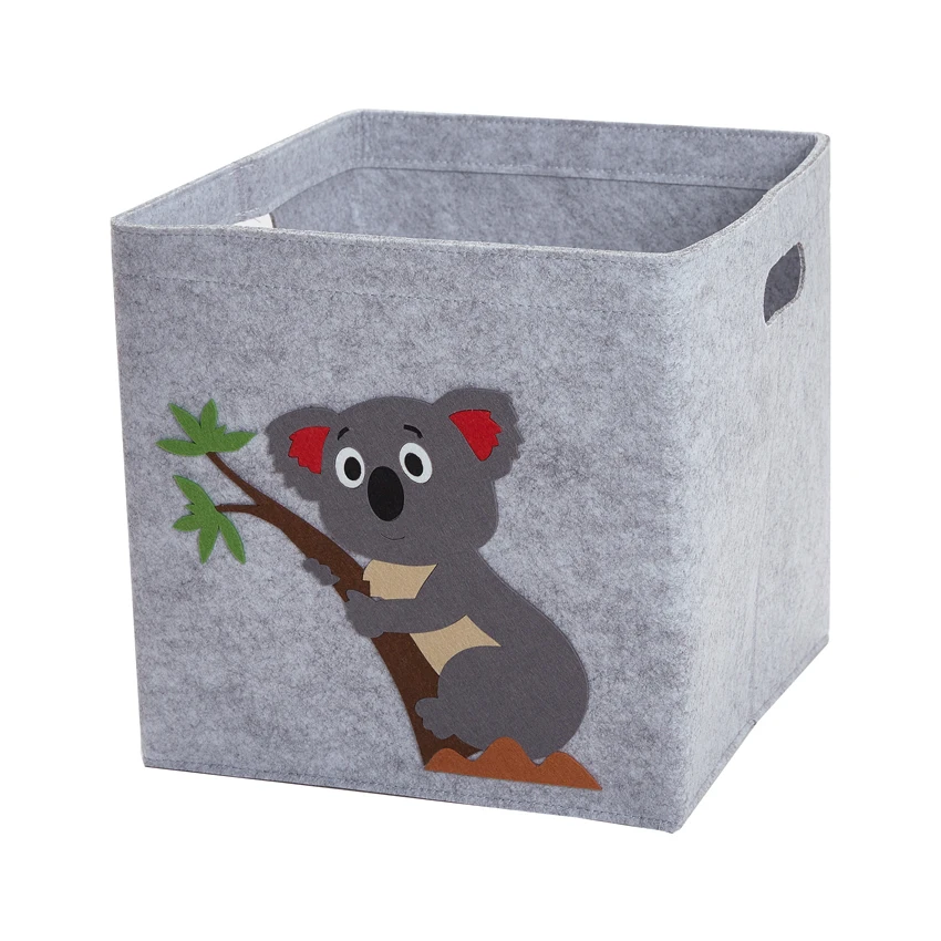 cube storage bins Cube Folding Toys Storage Box Kids Toys Organizer Box Felt Cloth Fabric Storage Basket For Cartoon Animal Nursery Toy Bins vintage Storage Boxes & Bins Storage Boxes & Bins