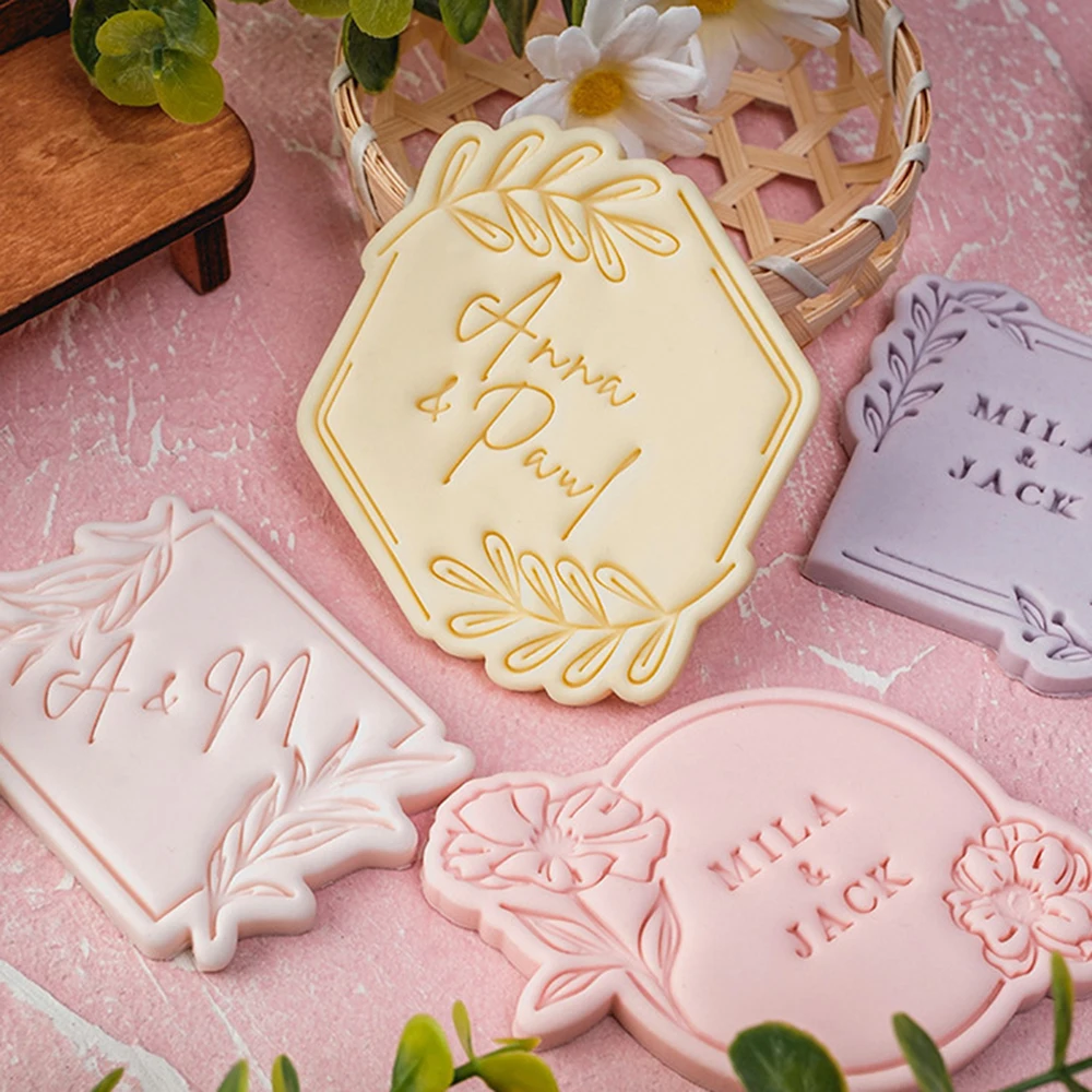Pattern Blessing Cookie Mold Wedding Birthday Cake Cutting Mold DIY Baking Tool cookie mould,cookie printing mold,baking mold