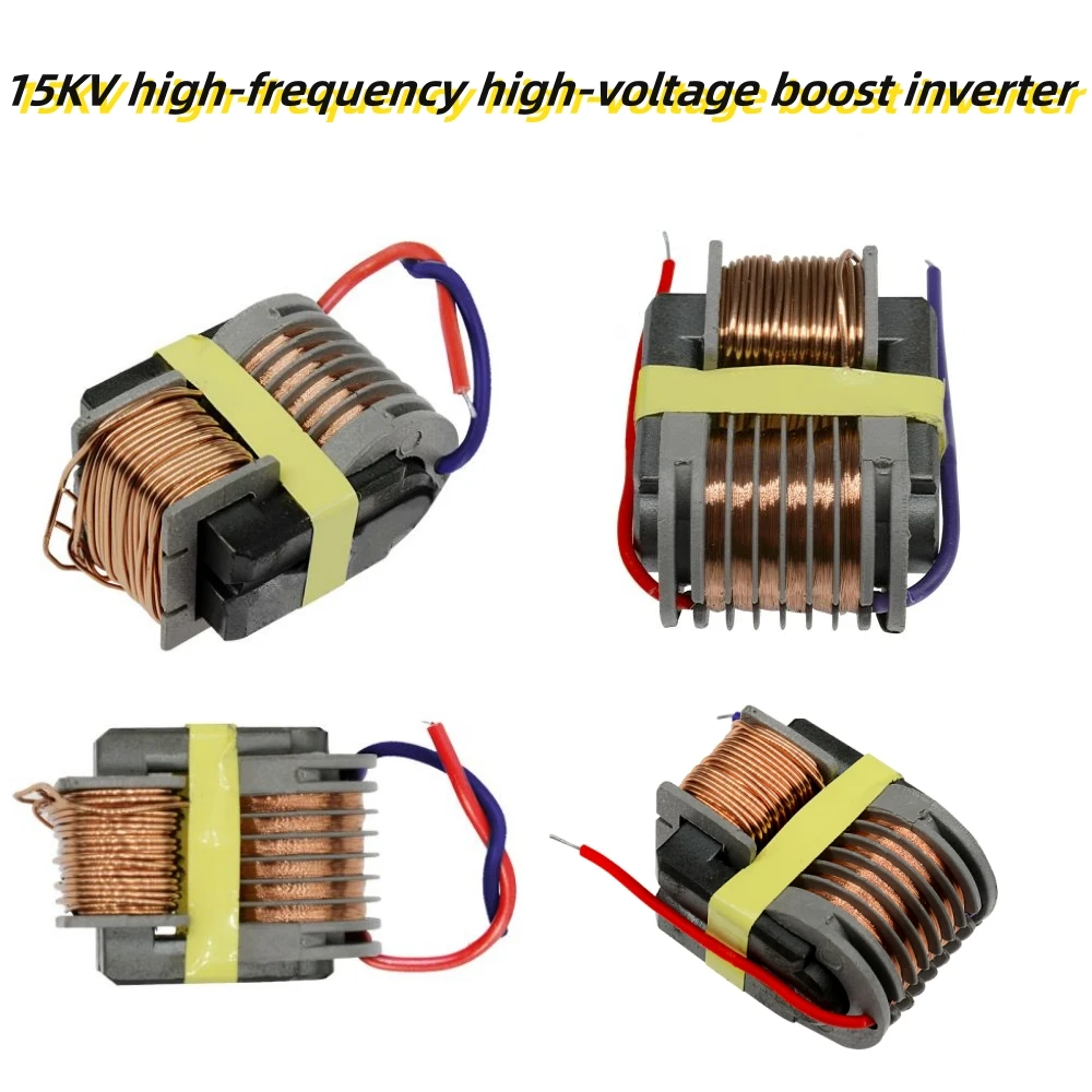 1/5Pcs 15KV High Frequency Voltage Inverter Voltage Coil Arc Generator Step up Boost Converter Power Transformer 