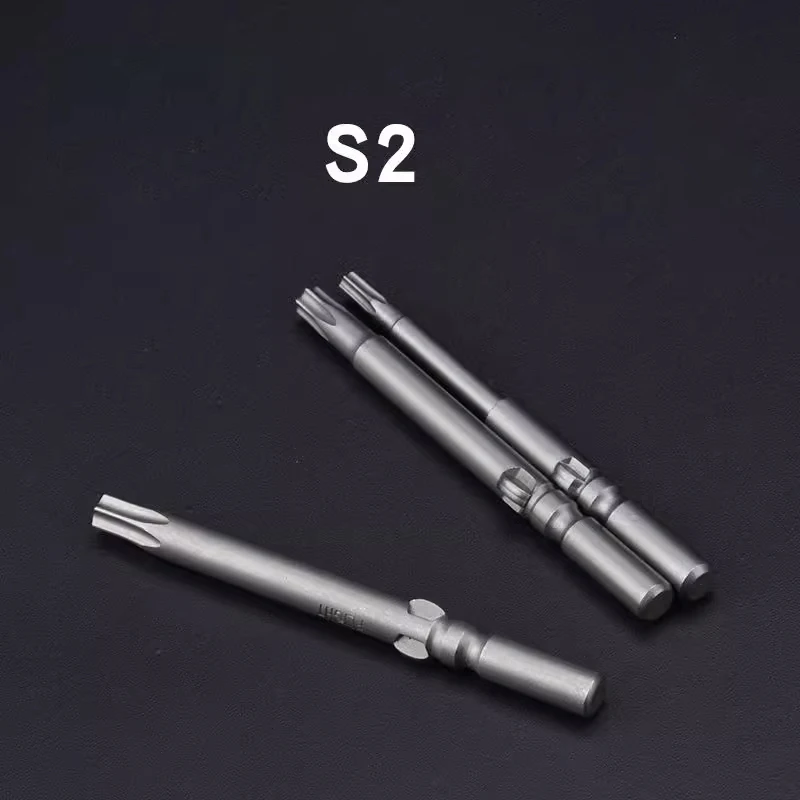 원형 생크 마그네틱 Torx 스크루드라이버 비트, 801 5mm 길이, 60mm, 100mm, 120mm, 150mm, T3 T4 T5 T6 T7 T8 T10 T15 T20 T25 도구, 10 개/로트