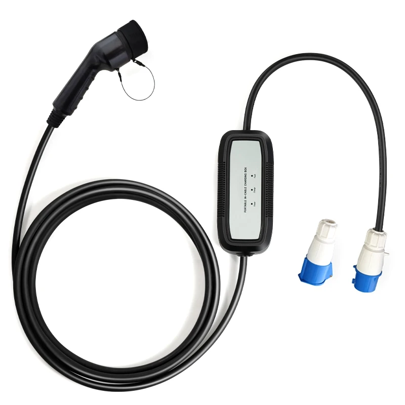 

5M Portable EV Charger With Indicator Light IEC62196 Type 2 32A With CEE Plug EU Plug