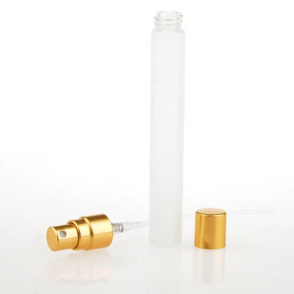 1PC 10ml Perfume Spray Bottle Glass Refillable Frosted Glass Empty Perfume Bottle Portable Atomiser Container for Travel