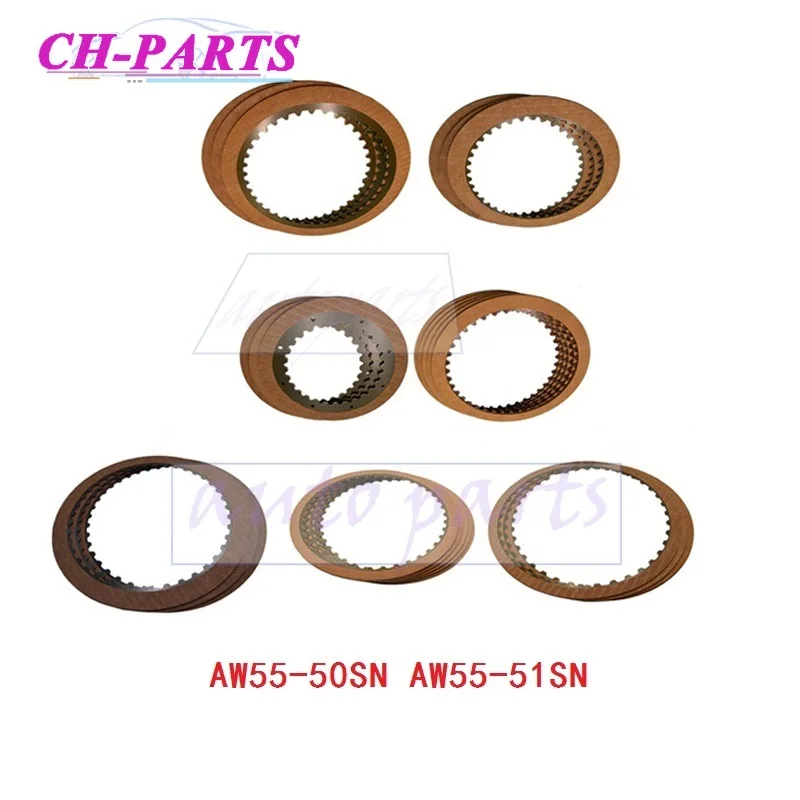 

AW55-50SN AW55-51SN AF23 AF33 Car Accessories Clutch Plates Disc Transmission Clutch Friction Kit For Volvo Opel Gearbox