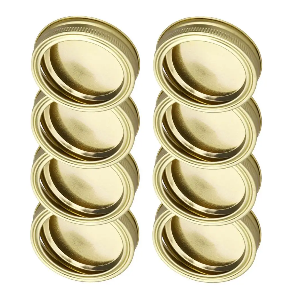 24Pcs 86mm Split-Type Wide Mouth Sealing Jars Lids Canning Caps Leak Proof Seal Rings Replacement Cover