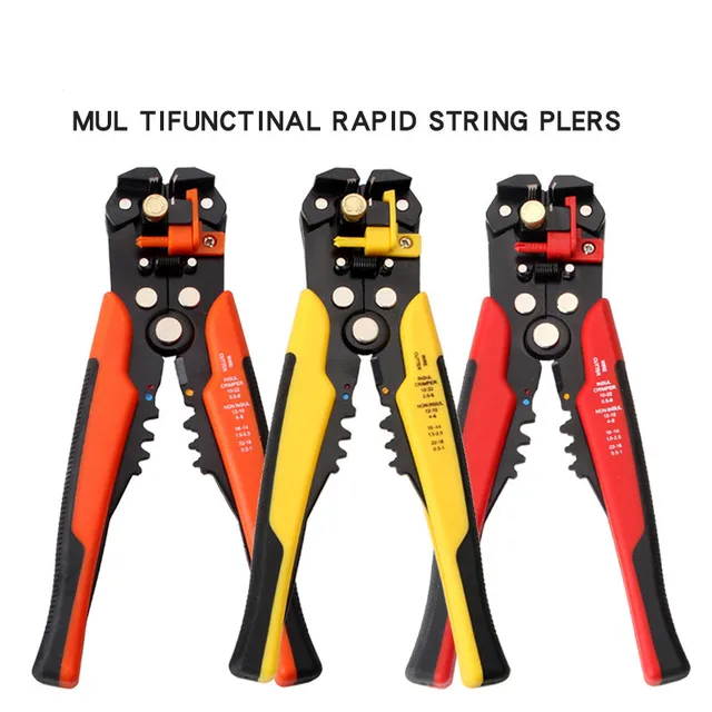 Crimper Cable Cutter Automatic Wire Stripper Multi Functional Rapid String Plers Crimping Pliers Terminal 0.2-6.0mm²