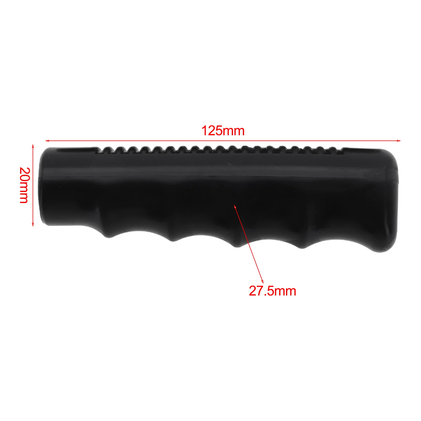 2Pcs Wheelbarrow Rubber Handles, Round Tubes Black Replacement Universal Handles PVC Anti-slip Handle Cover Industrial Tool Part