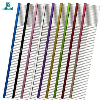 OITABI Extra-Long Pet Grooming Comb Professional Sparse & Dense Row Comb Dog Comb Removes Hair of Knots and Tangles Double Tooth 1