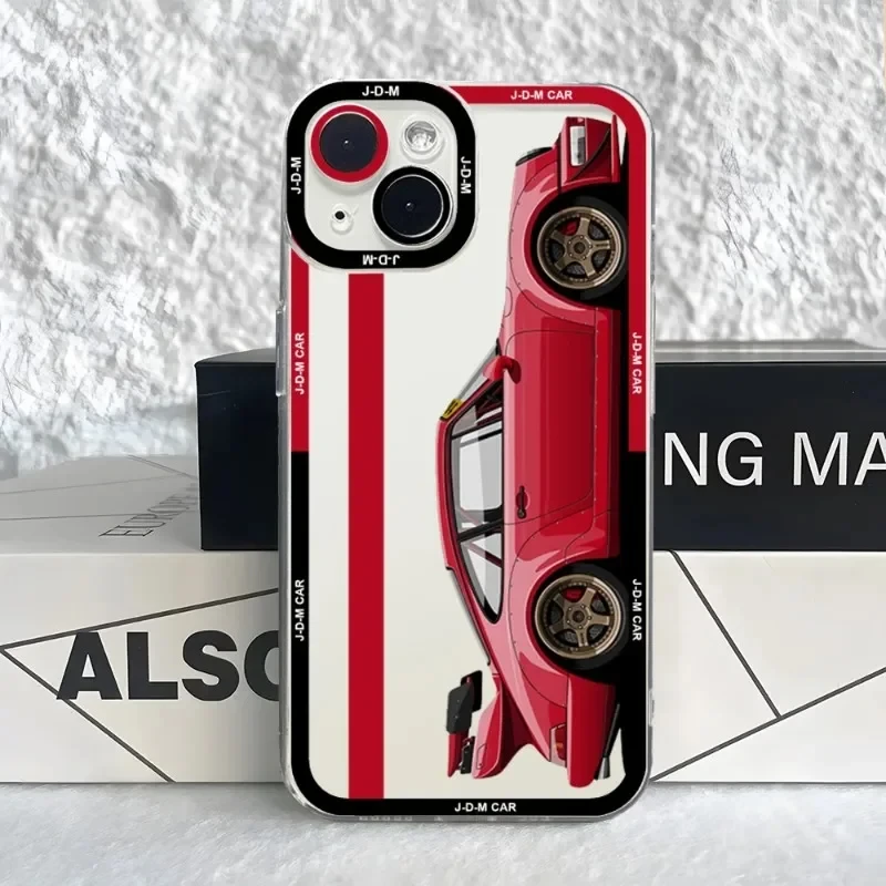 Angel Eyes JDM Drift Sports Car Phone Case