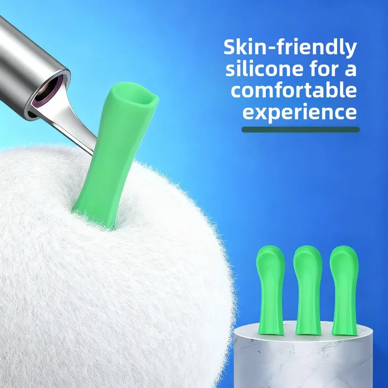 Silicone Ear Spoon Replacement Tips, Universal Wax Removal Spoon, Reusable And Washable, No Electricity Or Batteries_voghion.com