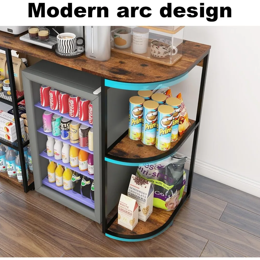 Mini Fridge Coffee Bar Cabinet 6
