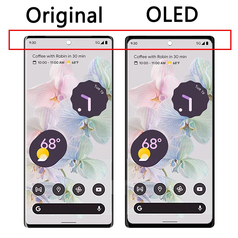 Рисунок 2 - Super AMOLED для Google Pixel 6 Pro 6Pro GLUOG