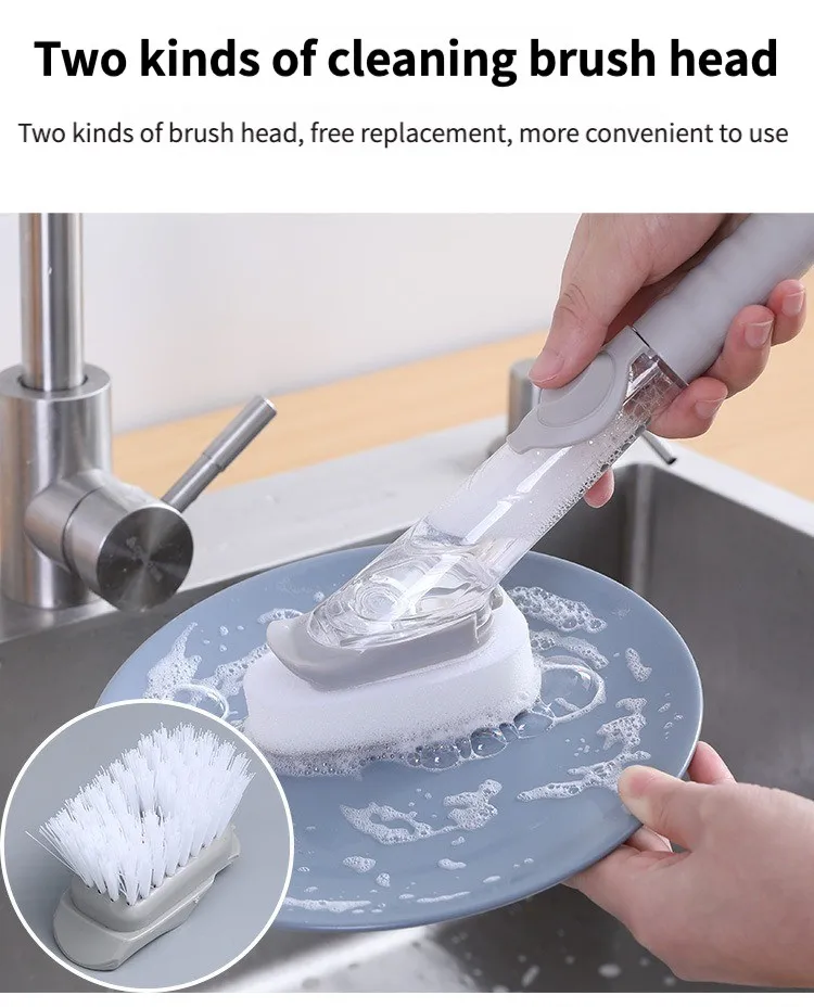 Multifunctional Long Handle Cleaning Brush With Removable Head