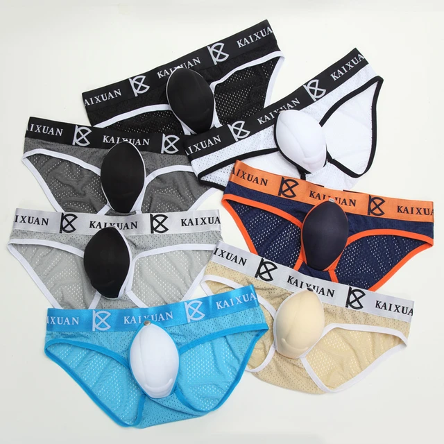 Men Briefs Underwear Men's Can Open Front Enlarge Sexy Enhancing