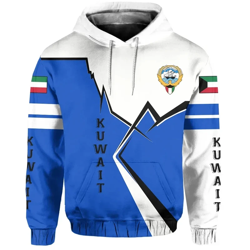 thumbnail image 1 of Sudadera con capucha para hombre, con estampado de la bandera de Kuwait, sudaderas con capucha, moda urbana, manga larga, holgadas, de gran tamaño, Y2k, sudaderas con capucha para hombre, 1 of 5