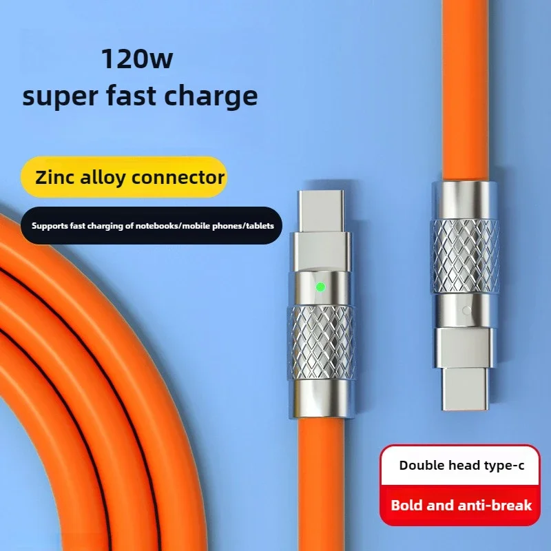 New 120W 7A Super Fast Charge PD Type C Liquid Silicone Cable 1M 1.5M ...