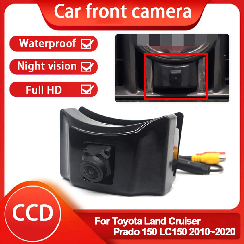 Hd Ahd 1080p Logo Fisheye Car Front View Camera For Toyota Prado