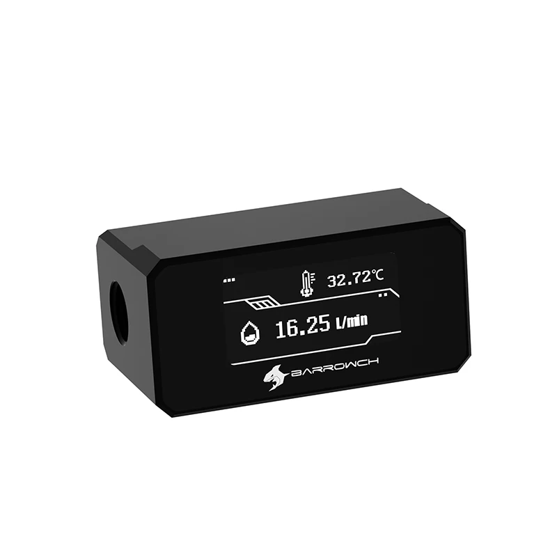 Medidor de Fluxo da Temperatura do Computador de Barrowch Laço Líquido Feito sob Encomenda Construir Medidor de Fluxo Oled Sistema do Monitor do Termômetro Fbft07 - Imagem 2