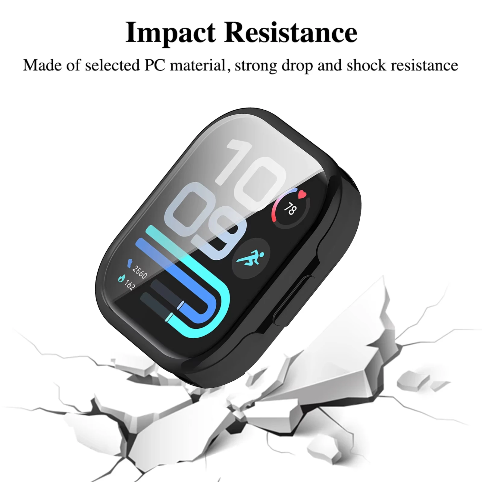 Shockproof Protective Smartwatch Case with TPU Screen Protector Cover -
