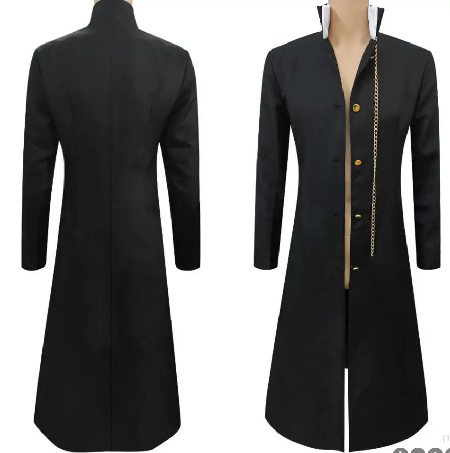 

Anime Kujo Jotaro Cosplay Costume Mens Womens Uniform Long Strench Coat Jacket Halloween Cloak Christmas Coat With Lining Coat