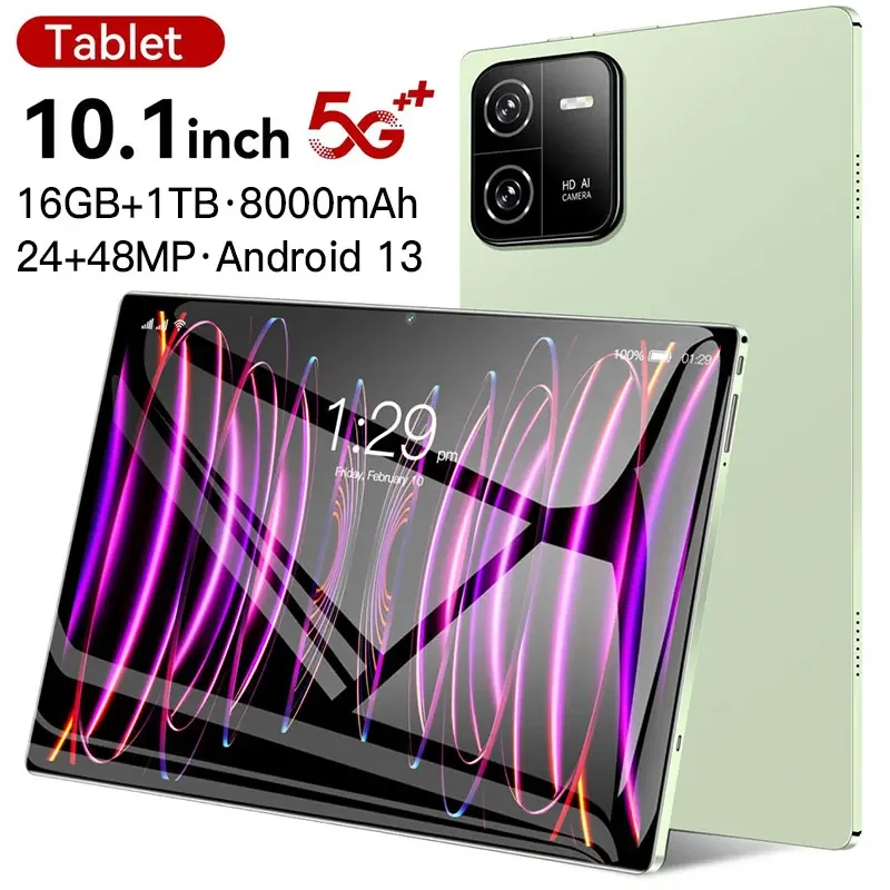 100% 오리지널 패드 6 프로 태블릿 PC 글로벌 버전, 16GB + 1TB 태블릿, 안드로이드 13 패드 6 맥스 5G 듀얼 SIM 카드, 와이파이 HD 4K Mi Tab 2024NEW