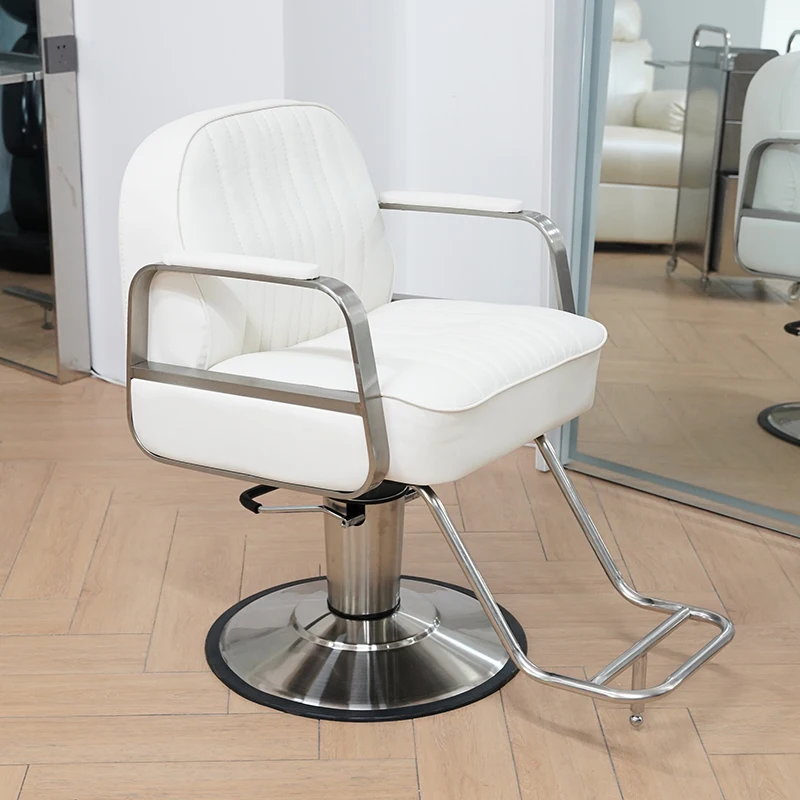 Hairdressing Barber Chairs Swivel Facial Stylist Reclining Chair Metal Vanity Esthetician Silla De Barbero Salon Equipment facial comfortable barber chairs stool stylist aesthetic swivel barber chairs makeup reclining silla barberia luxury furniture