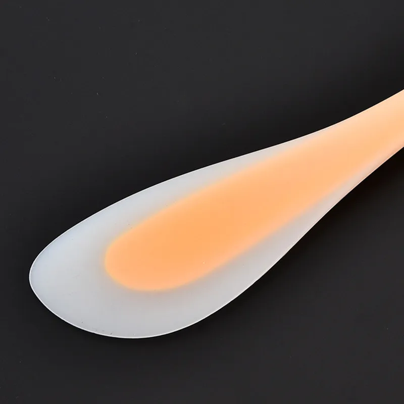 Dual-Headed Silicone Spatula with Multi-Functional Semi-Transparent Scoop Shape,Heat Resistant,Non-Stick,for MixingScraping,11&ldquo;