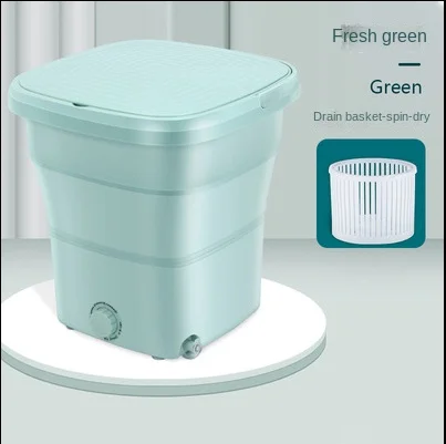 Folding Washing Machine Small Bucket Portable Fully Semi-automatic Washing Underwear Panties Socks Baby Clothes New