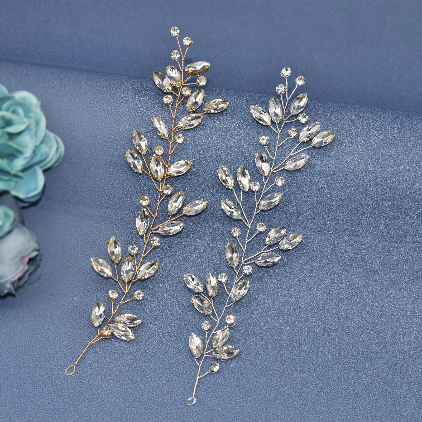 A482 Handmade Wedding Headdress Rhinestone Bridal Hairband Luxury Hair Accessories Crystal Bride Headpiece Fascinators Tiara