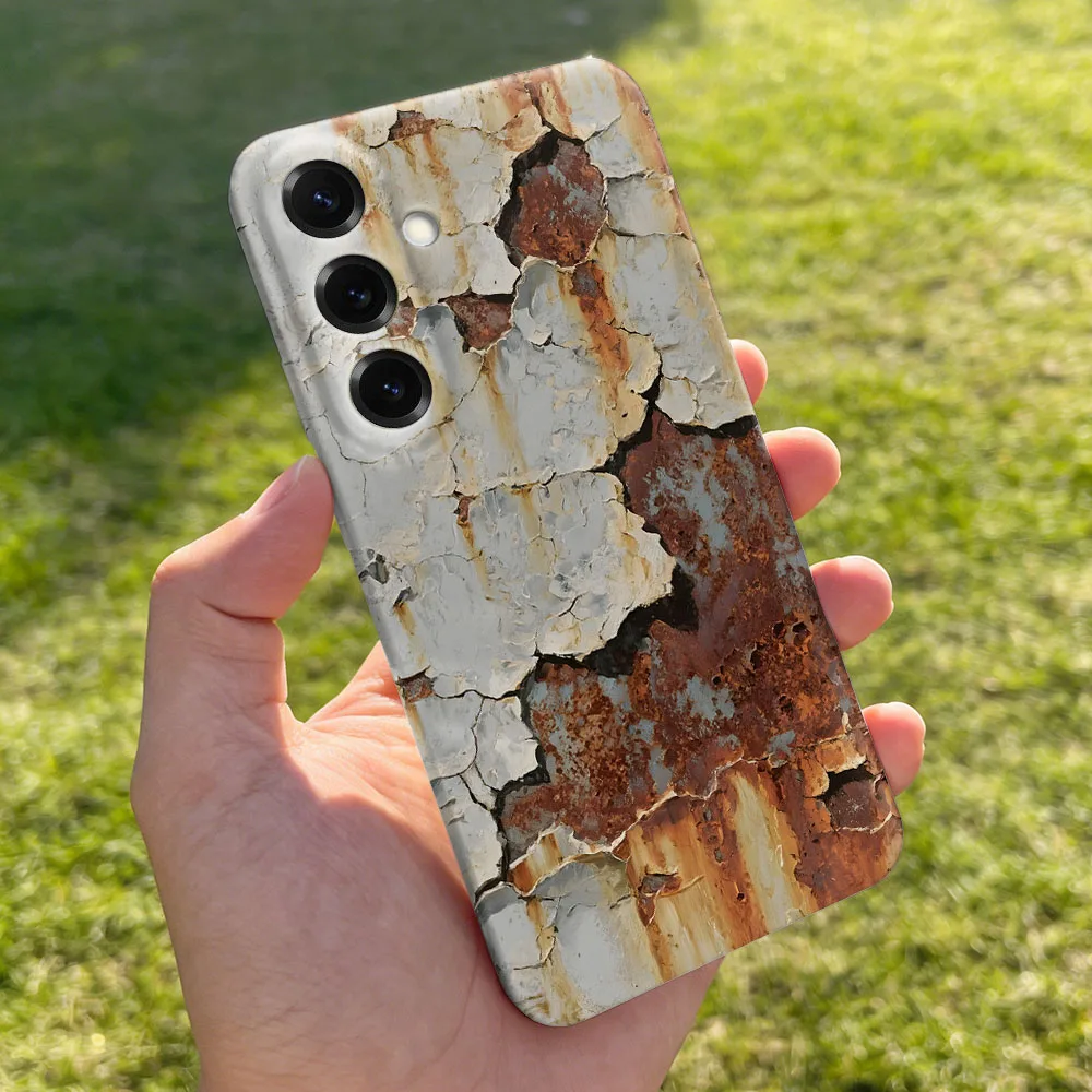 Rusty Metal Cracked Paint Hard PC Phone Case