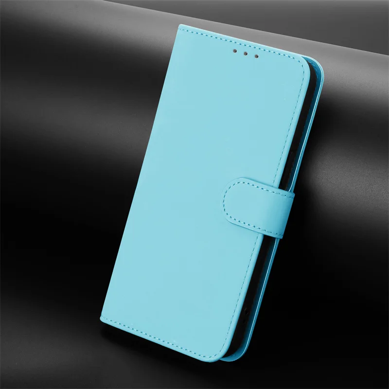 Dopamine Color Flip Stand Wallet Phone Case - Enhanced Protection and Style