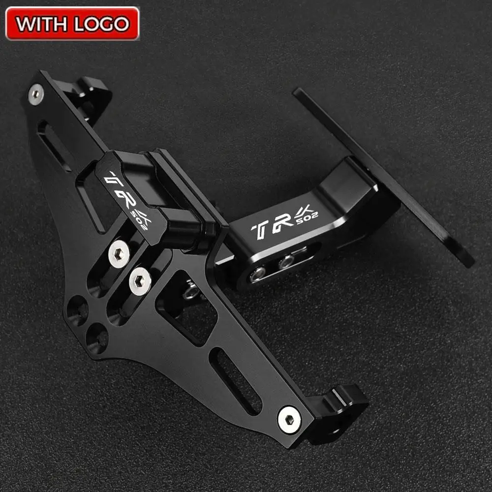 

For Benelli TRK 502X 502 TRK502X TRK502 2019-2023 2022 Motorcycle Rear Adjustable License Plate Mount Holder Turn Signal Lights