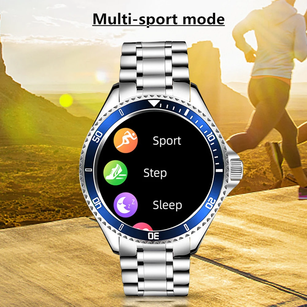 Rollstimi Smart Watches For Men Classic Luxury Bluetooth Call Riproduzione Musicale Frequenza Cardiaca Sleep Modalità Multi Sport Reloj Inteligente
