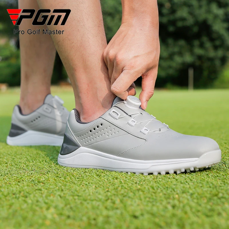 PGM Men's Golf Shoes Waterproof and Side Slip resistant Knob Buckle Casual Sports Sneakers XZ309