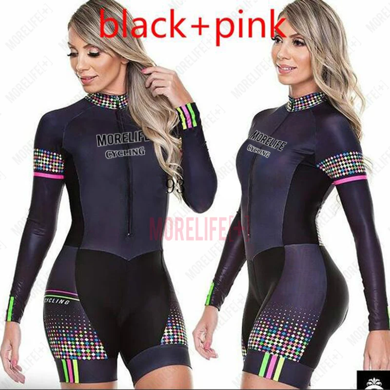 FFFF & OLFEH Costume Cyclisme Femme - Maillot + Culotte Triathlon - Sport Été Respirant