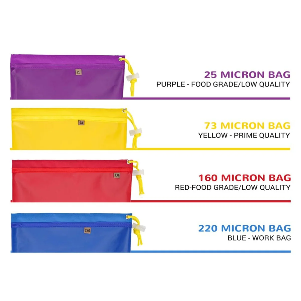 FLYY-4er-Pack Filterbeutel, Filterbeutel-Set, Filtersieb und Aufbewahrungsbeutel, Filterbeutel für Pflanzenwachstum, Aufbewahrungsbeutel – Detail 7