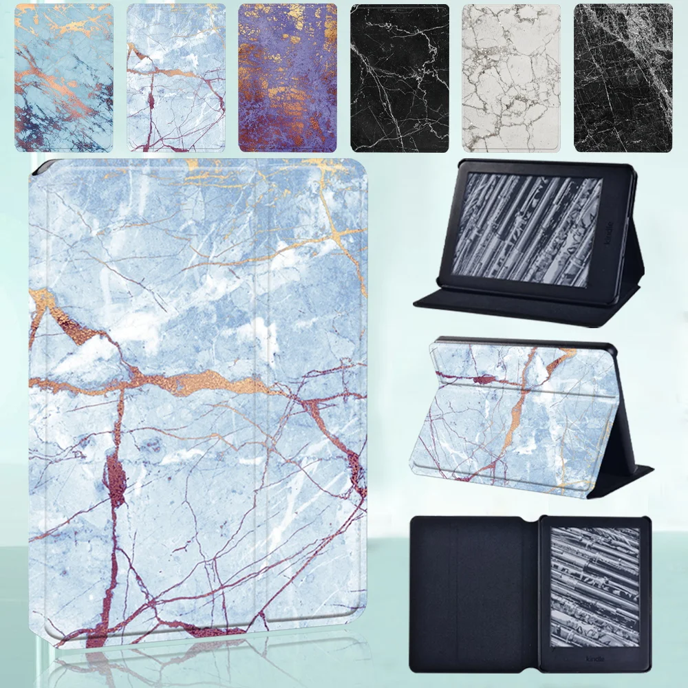 For Kindle Paperwhite 5 11Th Gen/Paperwhite 1 2 3 Case Marble Pattern Pu Leather Funda Tablet Cover For Kindle 10Th/Kindle 8Th