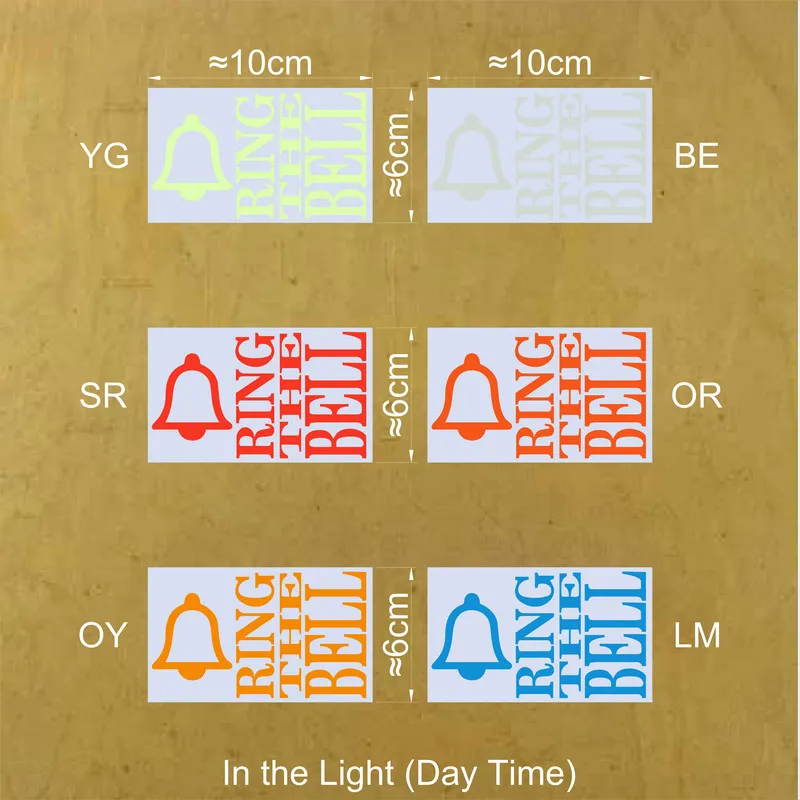 Description Picture 2 of itemRing the Bell Open Door Sign Glow Stickers Doorbell Marking Luminous Stickers Shop Decor Home Decoration Decal