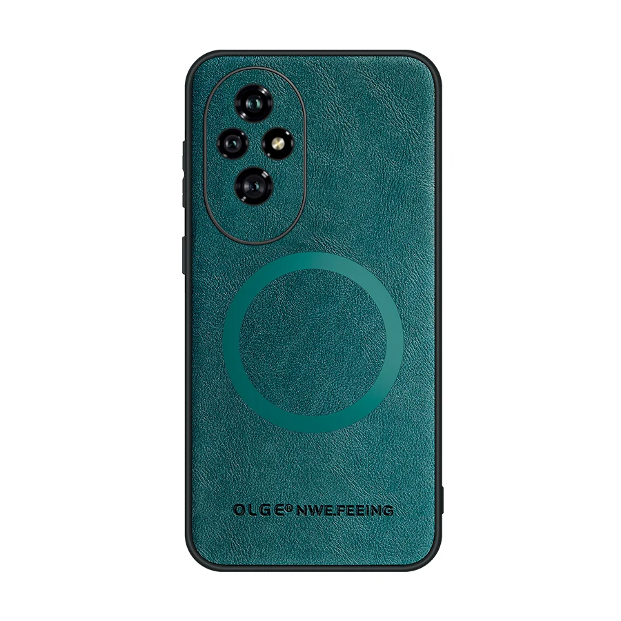 Magnetic Faux Leather Phone Case with Enhanced Protection