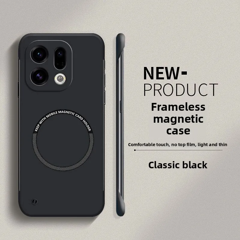 Ultra Thin Frameless Magnetic Phone Case - Rugged Matte Protective Cover