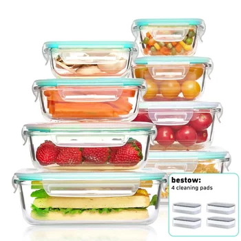 8-Piece Glass Food Containers 1