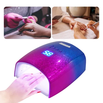 Nail Dryer Wireless Charging Manicure Machine UV + LED Nail Lamp Timer