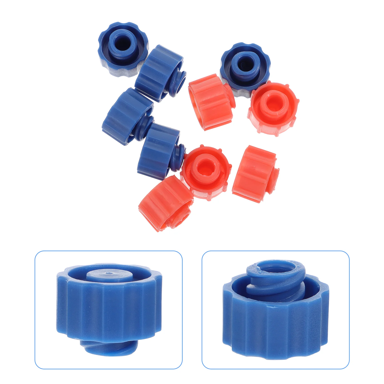 

100 Pcs Plug Syringe Tip Protective Covers Dispensing Needle Laboratory Supplies Luer Lock Caps Plastic for Hard Hat