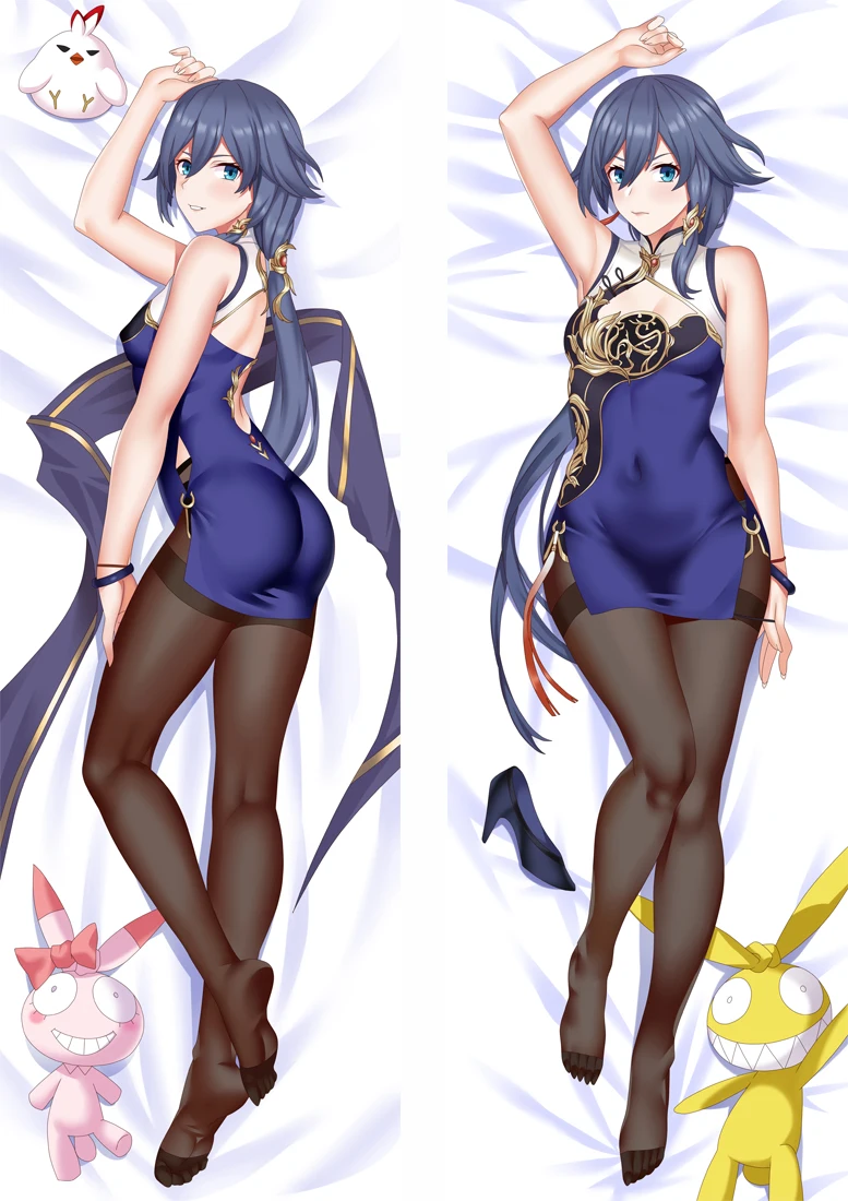 

50x180cm Dakimakura Honkai Impact 2 Rita Rossweiss Fullbody Long PillowCase Two-Side Printed Peach Skin Hugging Pillow Cover