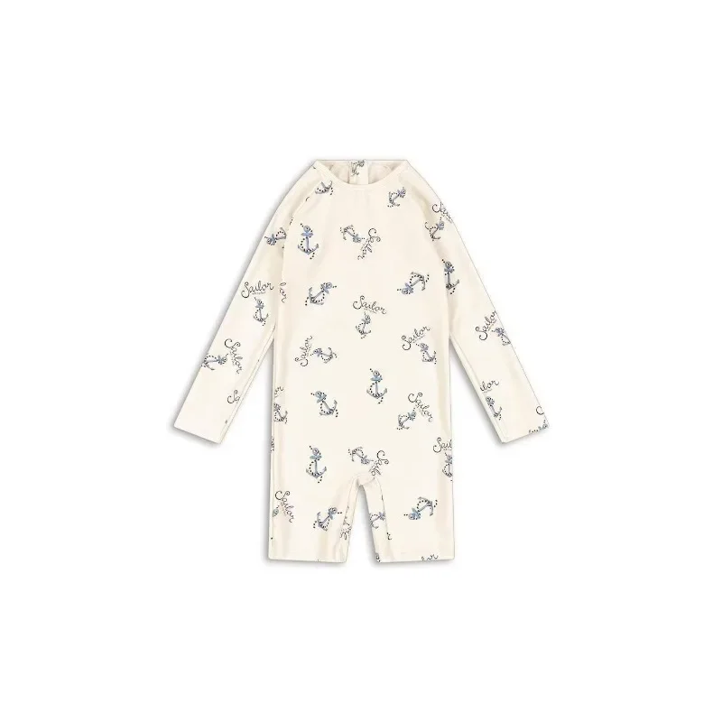 Baby Swimwear Boys Swimwears Striped Lemon Long Sleeved Swimsuit Seahorse Boy Beach Shorts kids Vacation Sunscreen Swimsuits kids swimsuits boys swim shorts