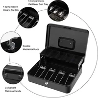 Secure Safe Deposit Box, Cash Convenience Storage, Metal Cashier Clip, Adult Money Savings, Perfect for Cash Convenience Stores 2